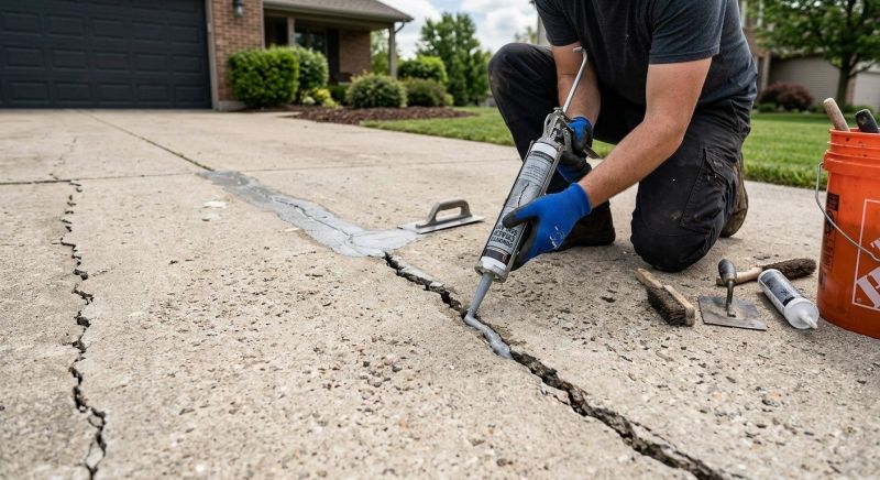 Cement Driveway Repair in Des Moines, IA