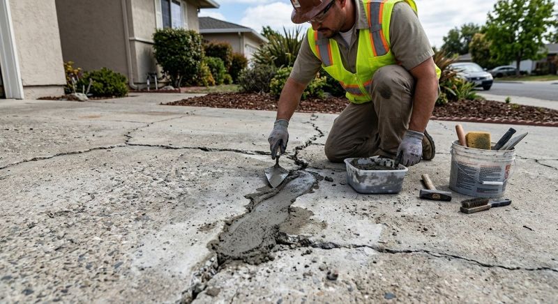 Chipped Concrete Repair in West Des Moines, IA