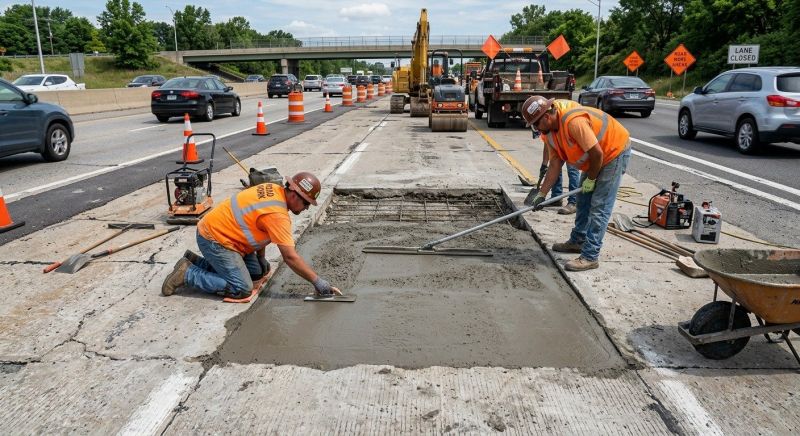 Concrete Pavement Repair in Des Moines, IA