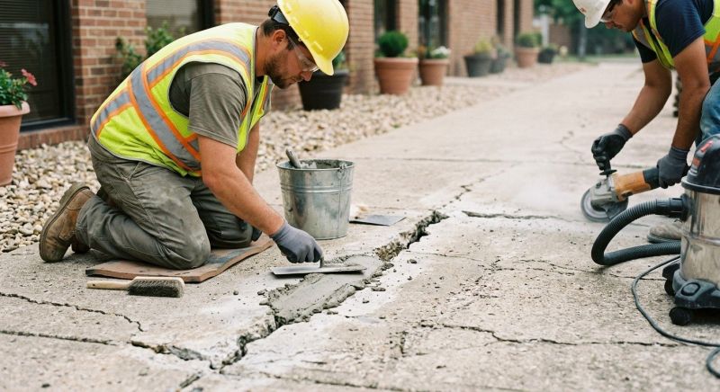 Cracked Concrete Repair in Corpus Christi, TX