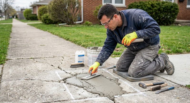 Cracked Sidewalk Repair in Miami Dade County, FL