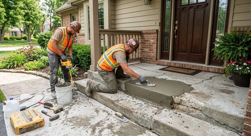 Entryway Concrete Repair in Miami Dade County, FL