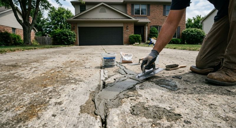 Cement Driveway Repair in Des Moines, IA