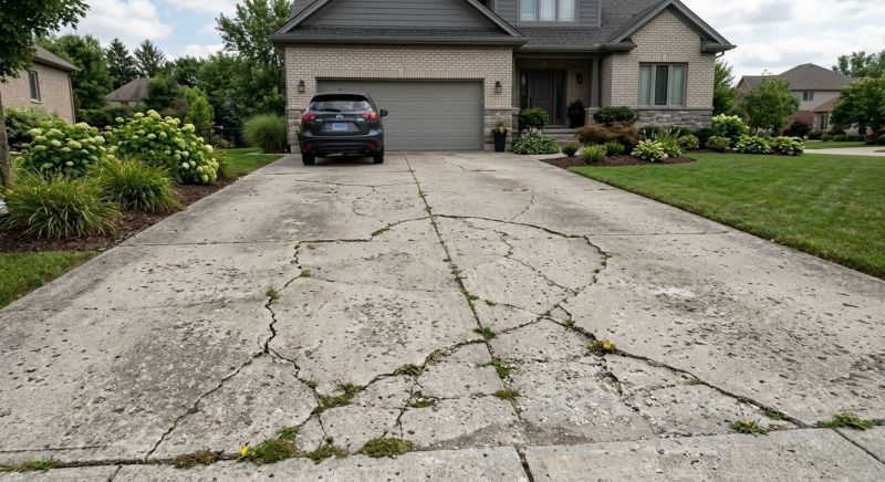 Cement Driveway Repair in Des Moines, IA
