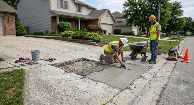 Cement Driveway Repair in Des Moines, IA