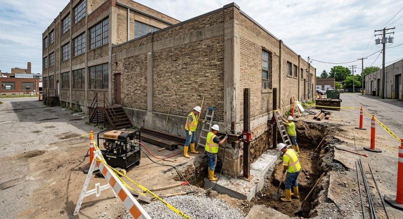 Commercial Foundation Repair in Columbus, OH
