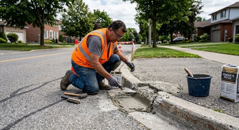 Concrete Curbing Repair in West Des Moines, IA
