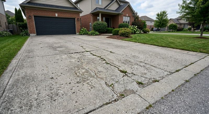 Concrete Driveway Crack Repair in Corpus Christi, TX