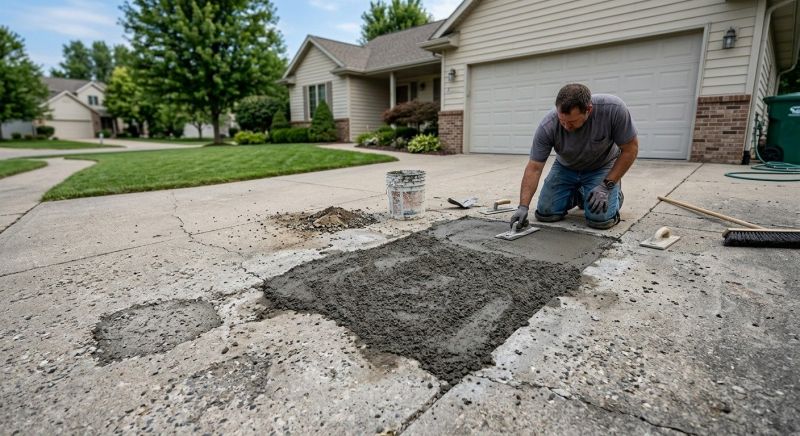 Concrete Driveway Patching in Corpus Christi, TX