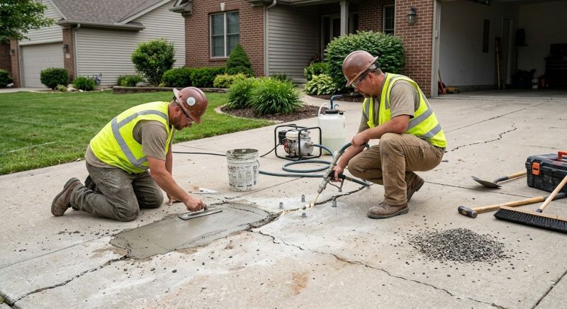 Concrete Driveway Patching in West Des Moines, IA