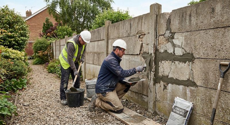 Concrete Fence Repair in Miami Dade County, FL
