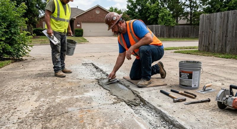 Cracked Slab Repair in West Des Moines, IA