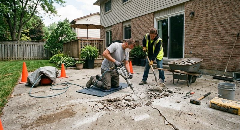 Dumpster Pad Repair in West Des Moines, IA
