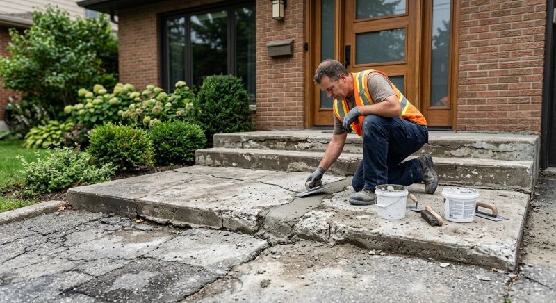 Entryway Concrete Repair in Corpus Christi, TX