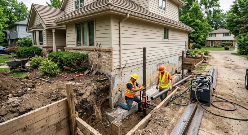 Exterior Foundation Repair in Columbus, OH