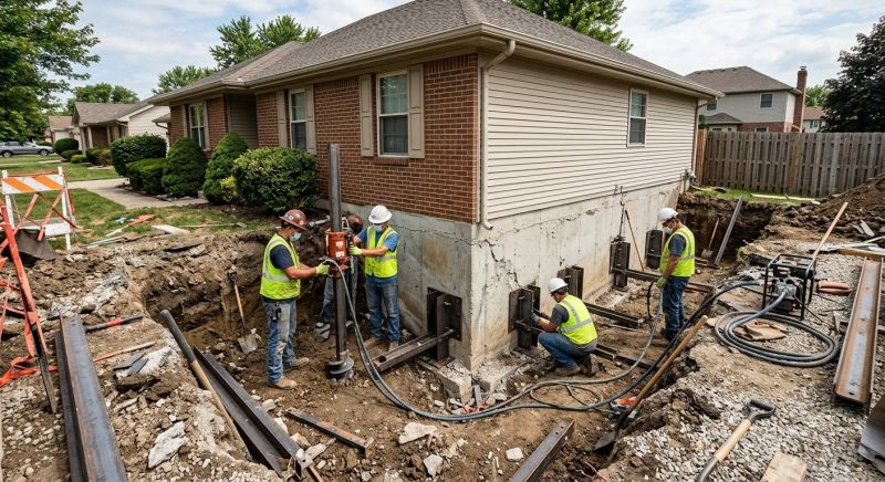 Foundation Pier Repair in Columbus, OH
