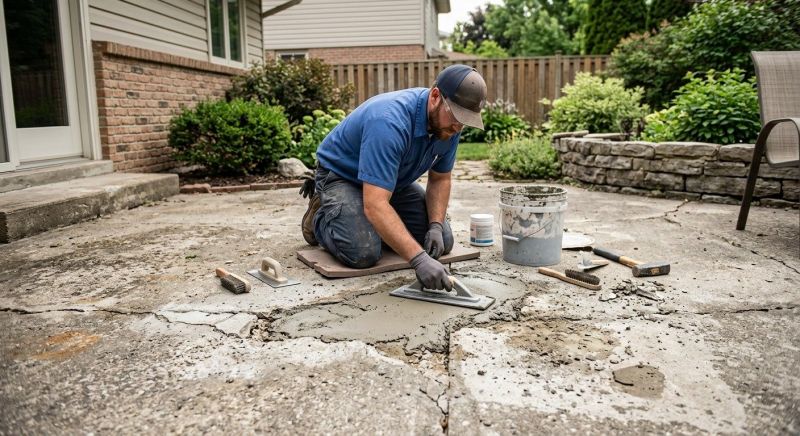 Patio Concrete Repair in Miami Dade County, FL