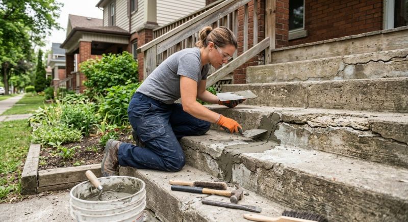 Patio Stairs Repair in Des Moines, IA