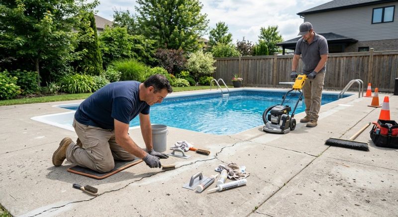 Pool Deck Repair in West Des Moines, IA