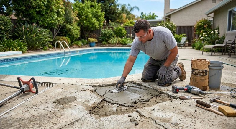 Pool Slab Repair in West Des Moines, IA