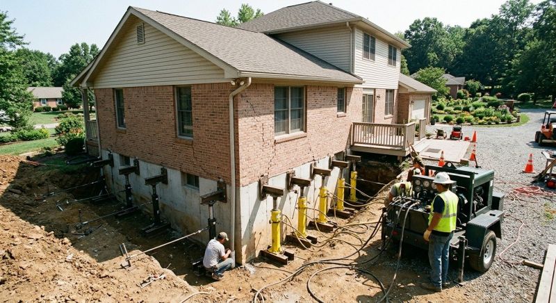 Sinking Foundation Lifting in Columbus, OH